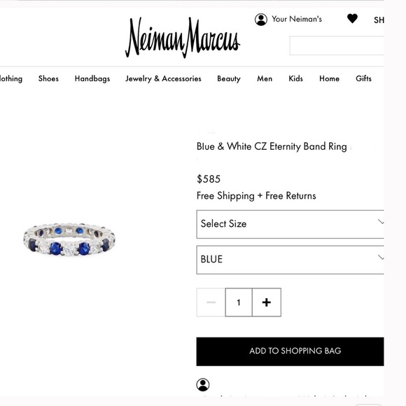 4ct Sapphire Eternity Band - Picture 11 of 11